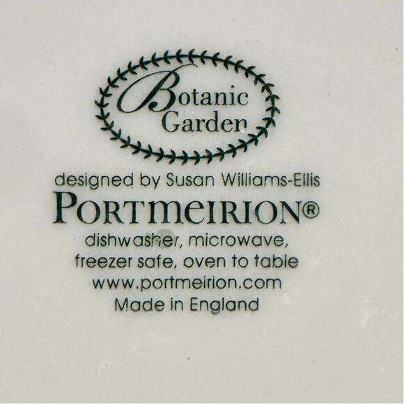 Portmeirion Vintage Botanic Garden England 9" 'Peony' Individual Pasta Bowl - Picture 6 of 6